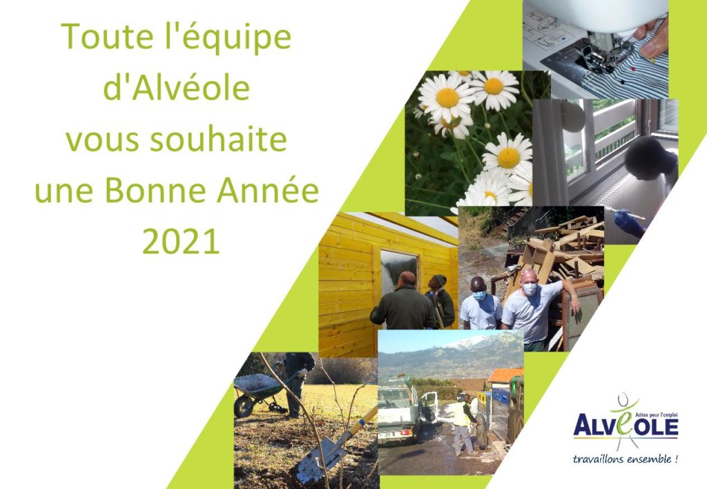 Toute l'équipe d'Alvéole vous souhaite une Bonne Année 2021